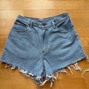Ll Bean vintage high rise denim cutoff shorts